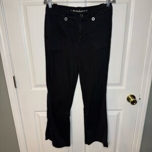 Lady Hathaway 90’s Vintage Black Bootcut Chino Pants Size 8 GUC